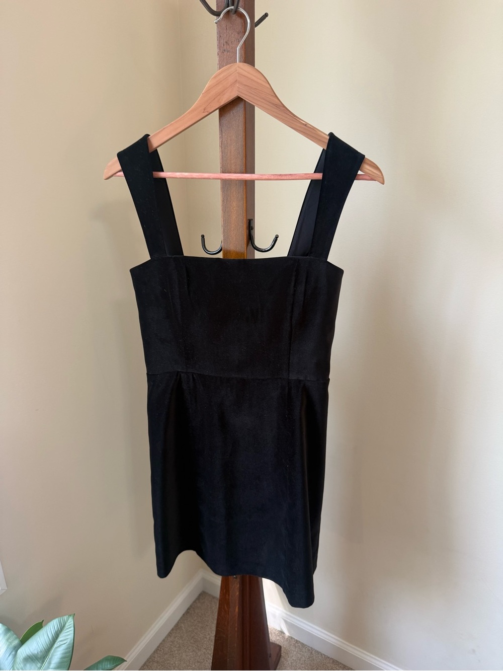 Alice + Olivia Black Mini Dress with Wide Straps